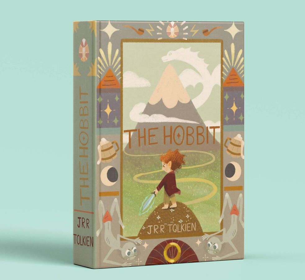 Mock up for The Hobbit cover